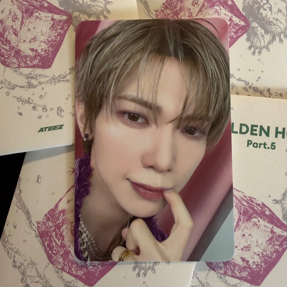 ATEEZ YEOSANG Golden Hour Part 5 Pop Up Random Trading Card Photocard